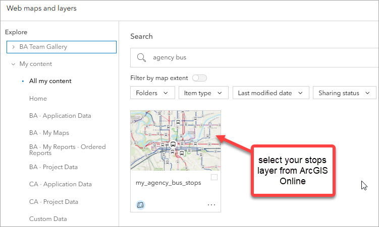 Image showing process for adding web layer from AGOL Image showing process for adding web layer from AGOL
