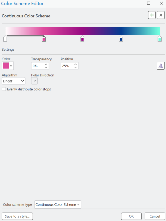 Image of color scheme editor Image of color scheme editor