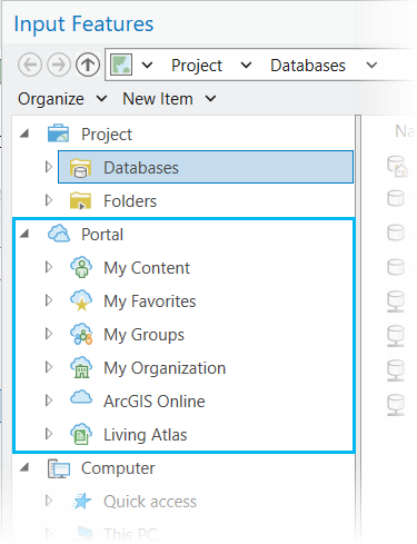 Connect to Portal content from ArcGIS Pro Connect to Portal content from ArcGIS Pro