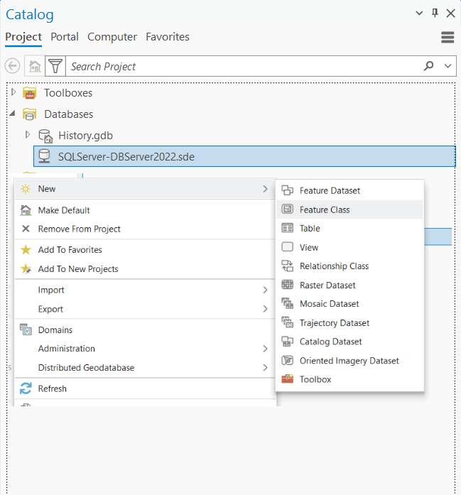Create a new polygon feature class