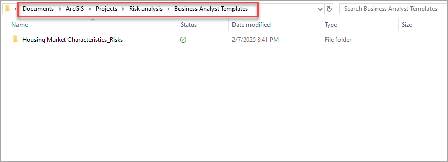 Default template destination