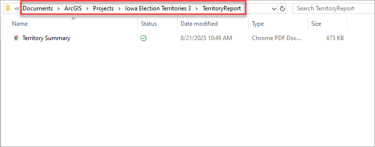 Workflow-specific report