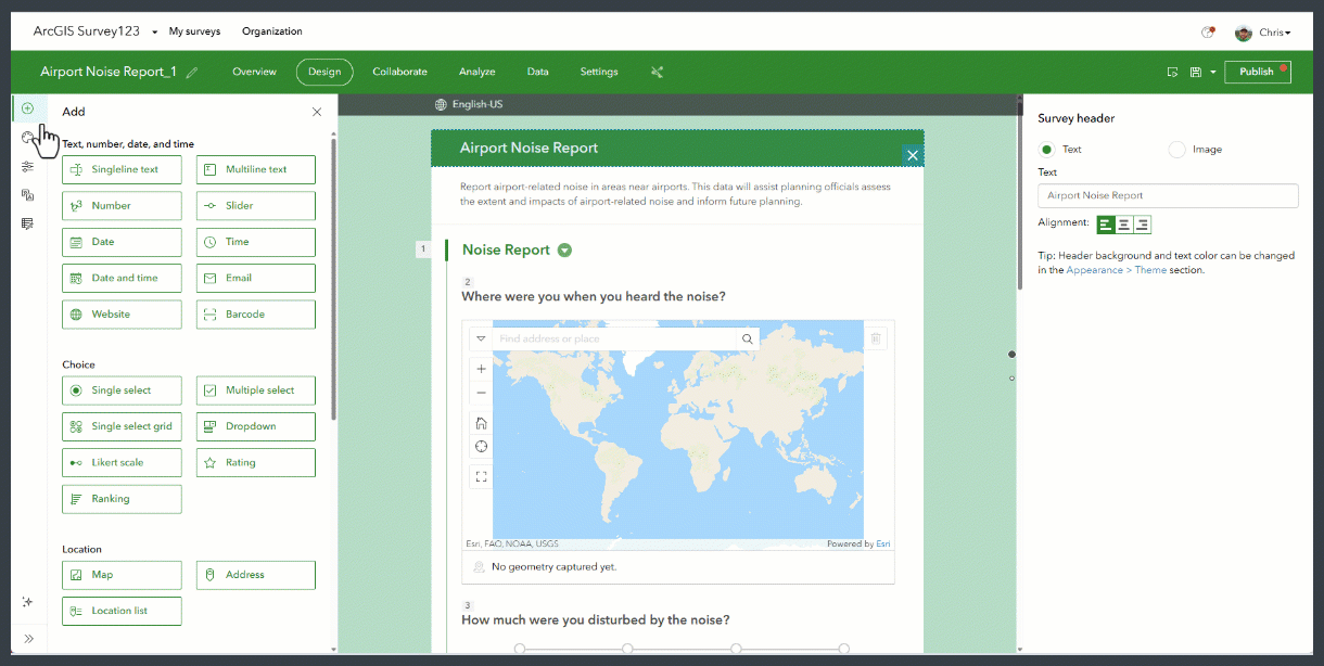 Right Panel Properties