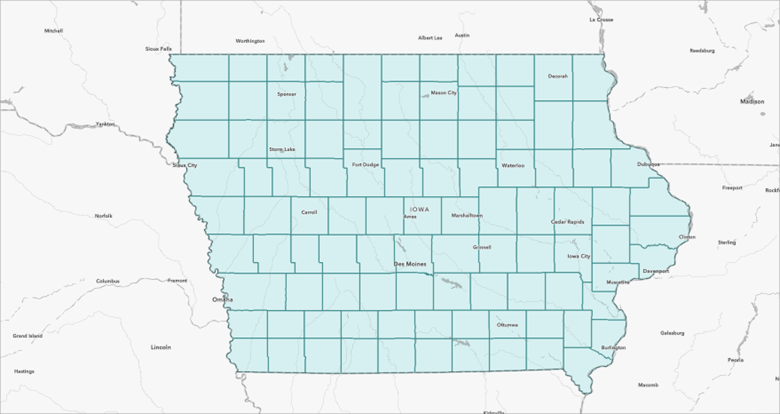 Counties in Iowa