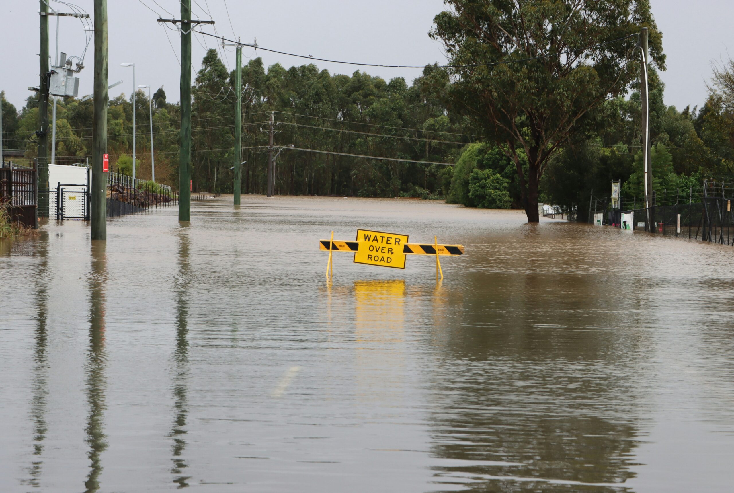 flooded road