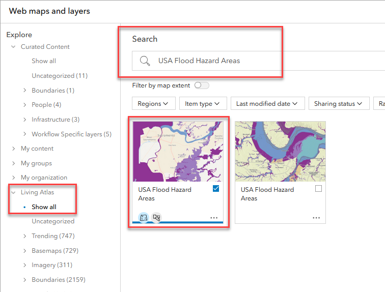 Add Living Atlas layer