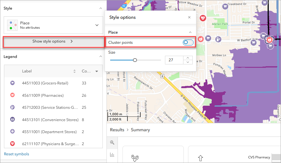 Turn off cluster points.
