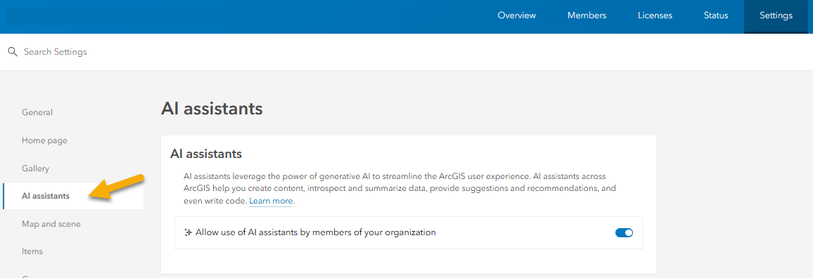 Habilitar los asistentes de IA Habilitar los asistentes de IA