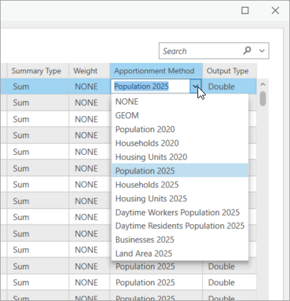 Choosing an apportionment method