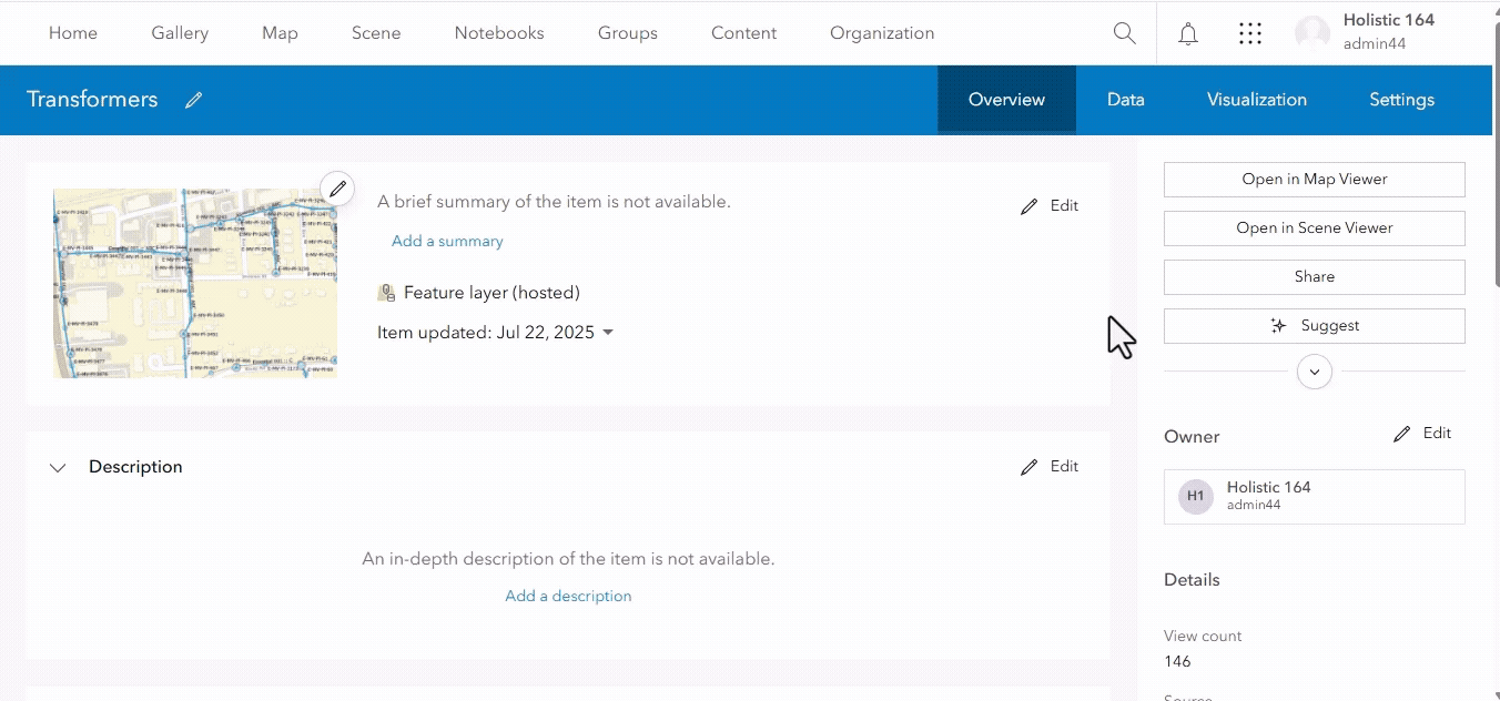 Jumpstart creating information about your content using the Item Details assistant.