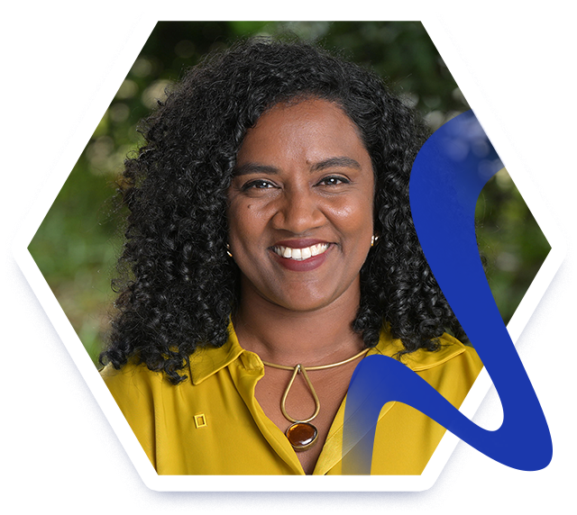A close up of Véronique Couttee-Jenkins, a leadership, impact, and equity specialist