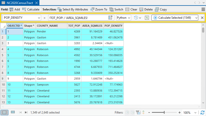 Skip the tool dialog and use the new Calculate Field toolbar in ArcGIS Pro (Nov 2025)