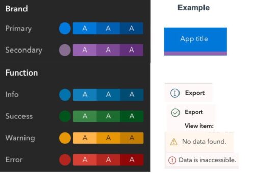 Brand and function colors