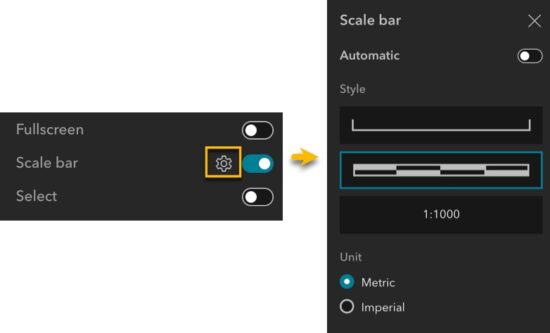 Scale bar settings