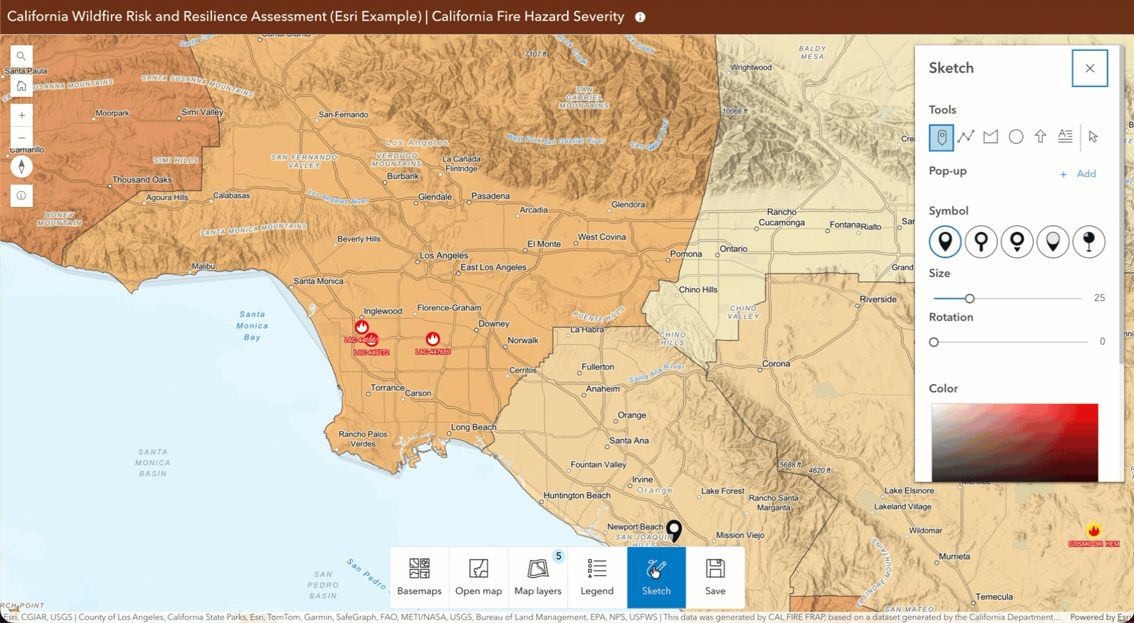 Gif image demonstrated an Atlas Instant Apps template