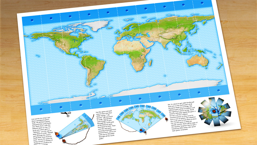 Make this spiral globe ornament please!