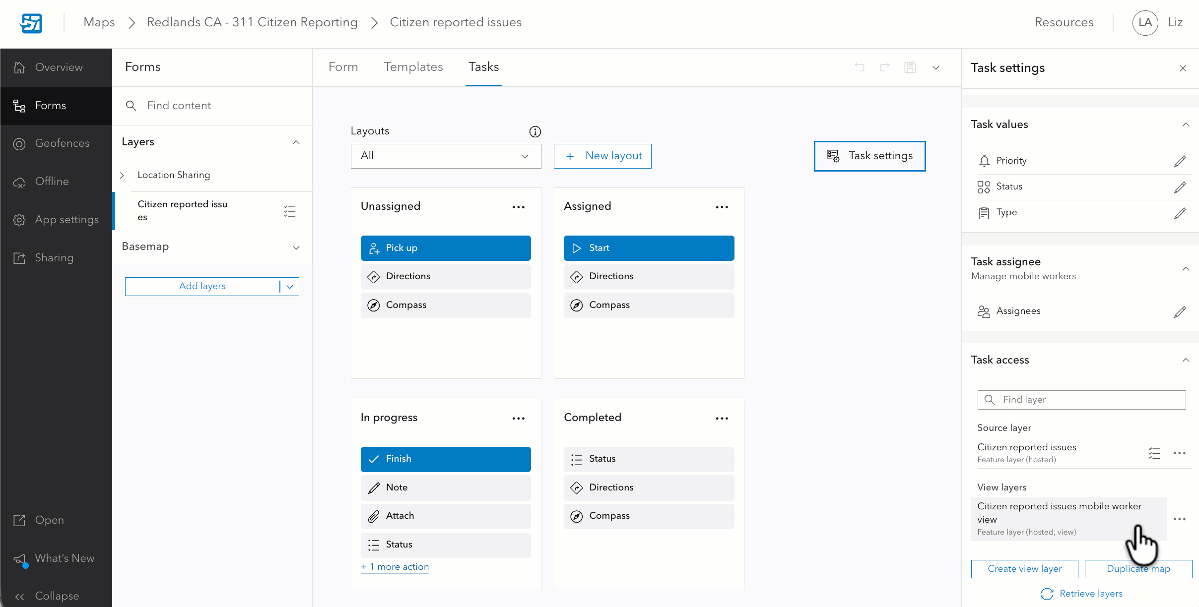 Use view layer in duplicated map