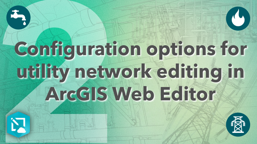 Configuration options for utility network editing in ArcGIS Web Editor