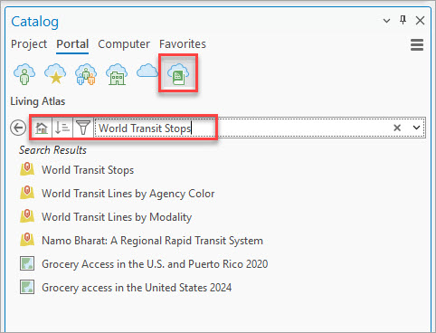 Add transit layer to ArcGIS Pro project.