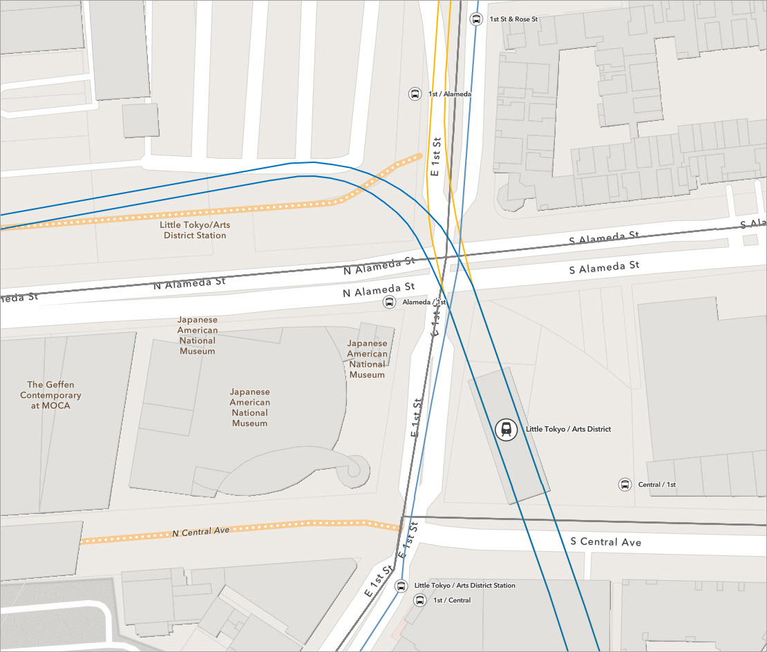 Esri world transit data visualization.