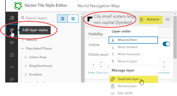 Duplicate map layer Duplicate map layer