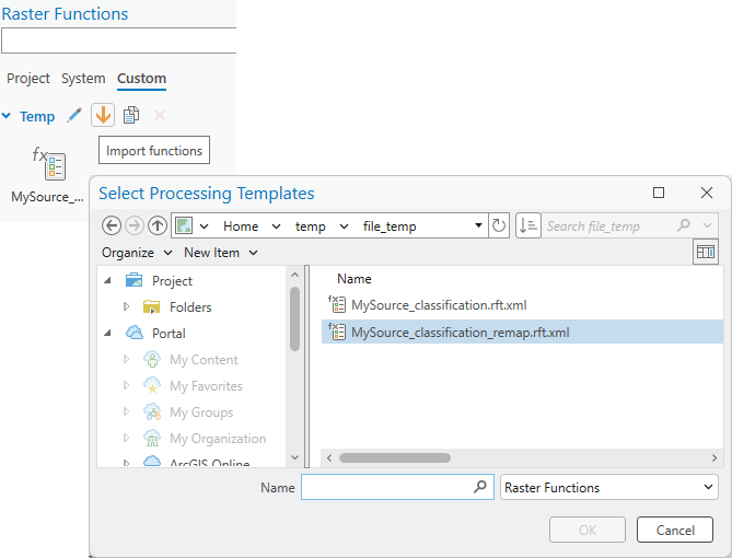 Importing the converted RFT in ArcGIS Pro