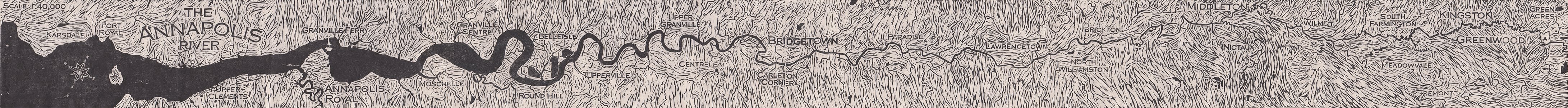 Heather's actual woodcut map of the Annapolis River. Click to embiggen... Heather's actual woodcut map of the Annapolis River. Click to embiggen...