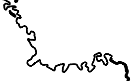 A bendy river line. A bendy river line.