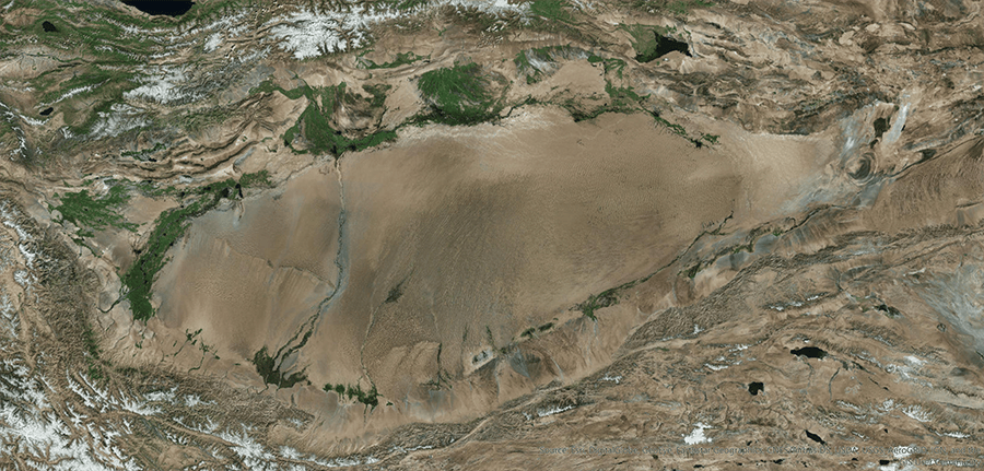 Imagery of the Taklamakan Desert