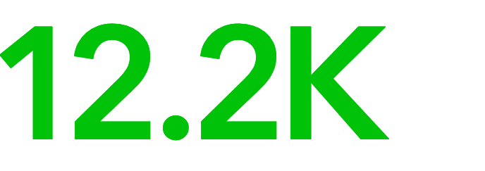 Large green numbers stating 12.2K, representing 12.2 thousand nonprofits