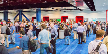 Attendees exploring the venue at the Esri Petroleum Conference