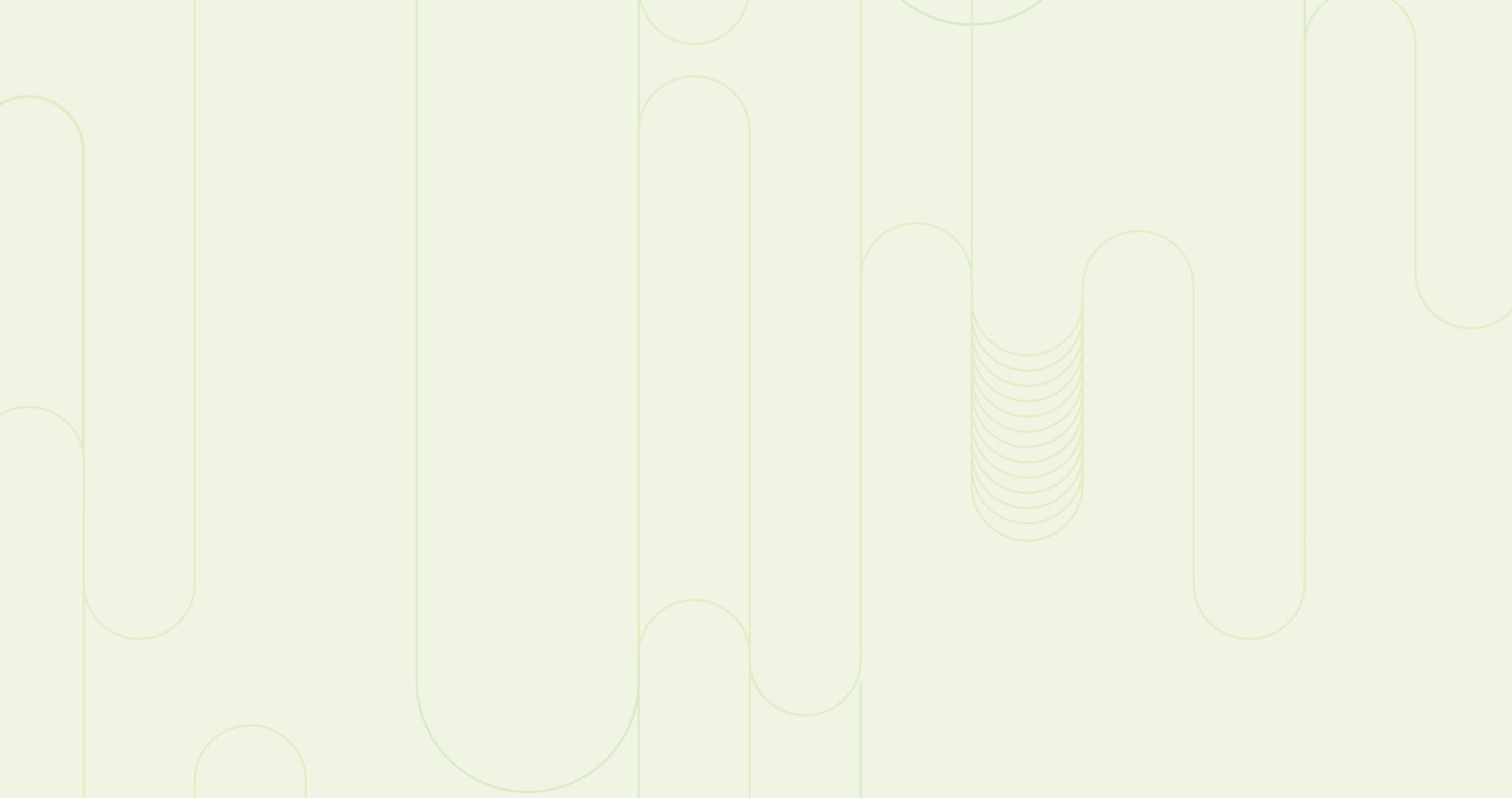 Light green background with darker green rounded lines