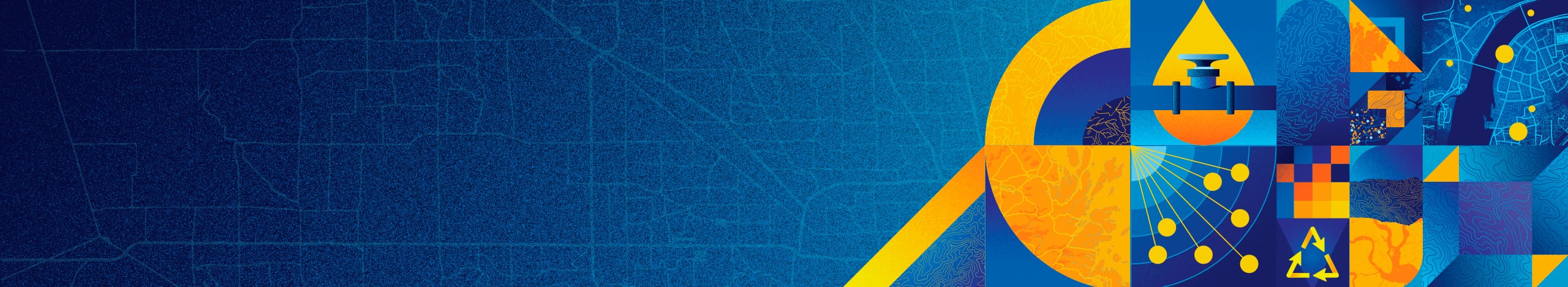 Call for Images page banner with a blue map background and simple, colorful drawings of energy and geographic elements