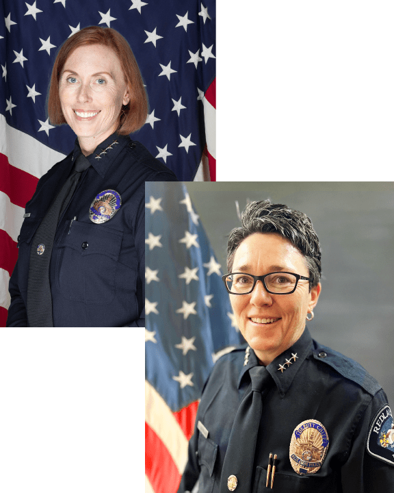 A service portrait of Chief Rachel Tolber and Deputy Chief Deanna Cantrell