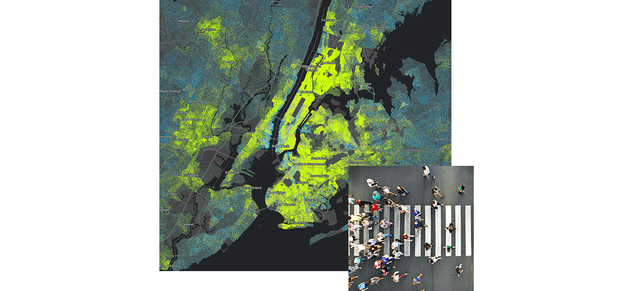 A map of New York showing income extremes