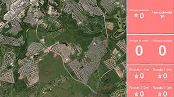 Aerial map of Onion Creek, Texas