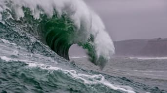 Photo of a wave crashing