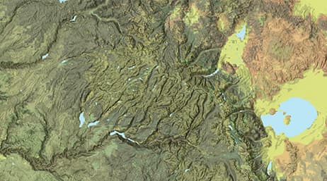 Image of a topographical map