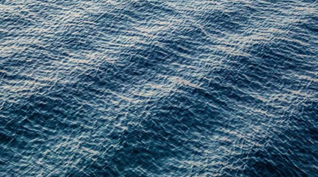 Photograph of the surface of the ocean