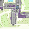 Large campus facility map using indoor analytics to visualize datapoints and trends for better operations decisions. 