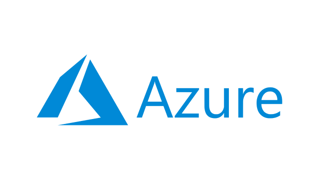 Blue triangle next to the word Azure in blue letters