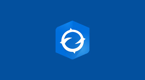 The ArcGIS Earth product icon overlaid on a solid blue background