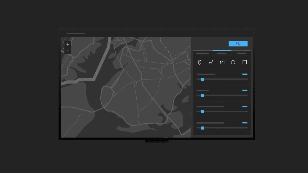A selected area on the map with a side bar displaying how to add layers, add observations, and then export them