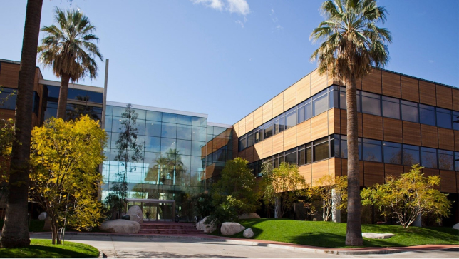 A building at Esri’s headquarters in Redlands, California