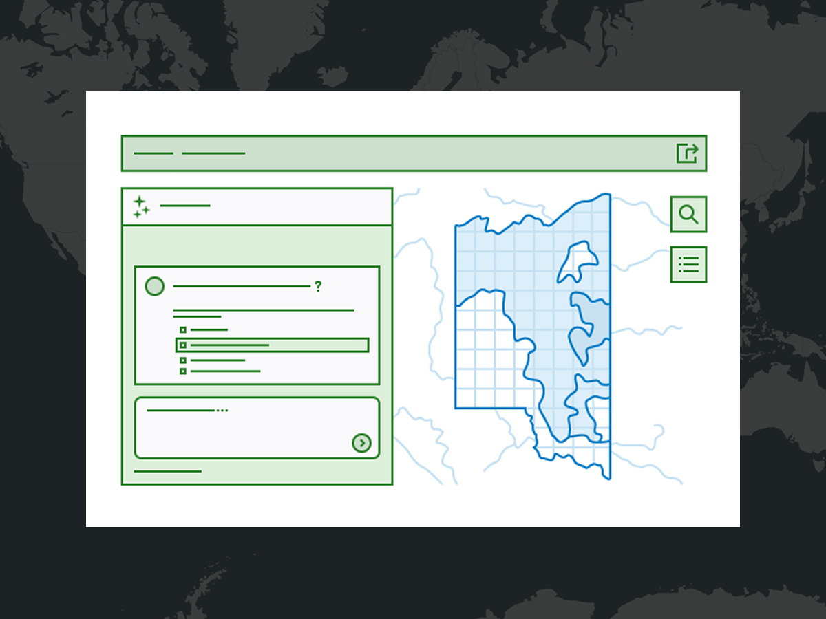 Illustration of a web application interface featuring a sidebar and a main content area. 