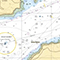 Nautical chart of the Goulet de Brest strait in France, showing depth contours in meters, underwater hazards like rocks and obstructions, and navigational aids such as buoys and lights