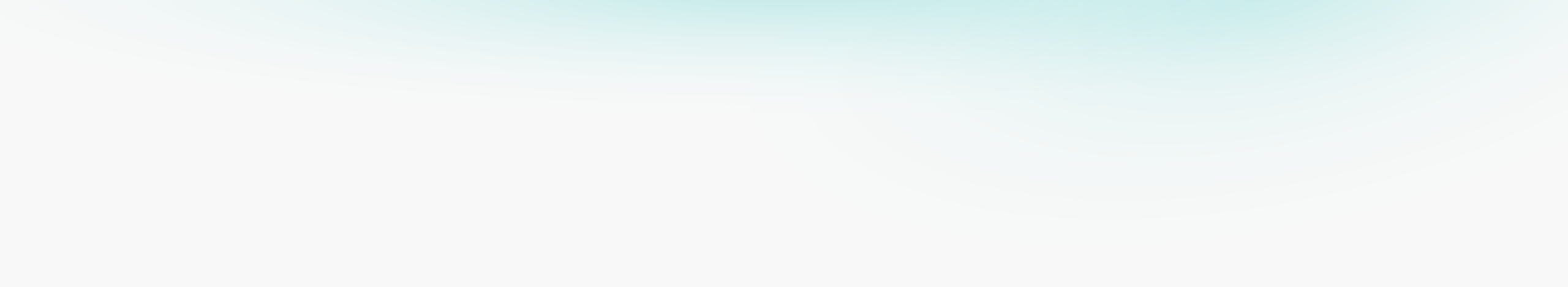 Abstract image featuring a soft turquoise gradient fading into a clean white background. 