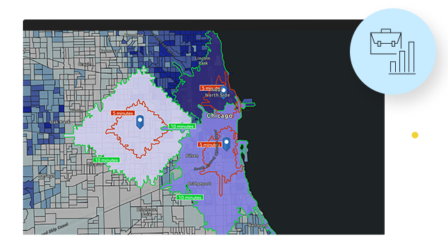 Street grid map