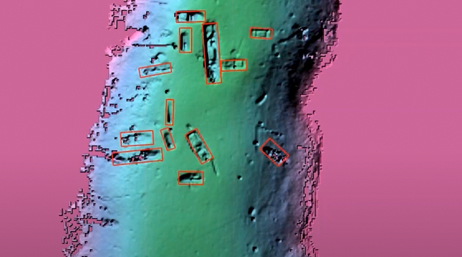 A screencap from the featured webinar showing a contour map in green and blue