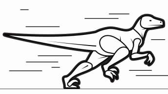 Long-tailed running dinosaur with the words “We Run on Maps” above